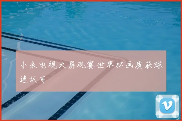 小米电视大屏观赛世界杯画质获球迷认可